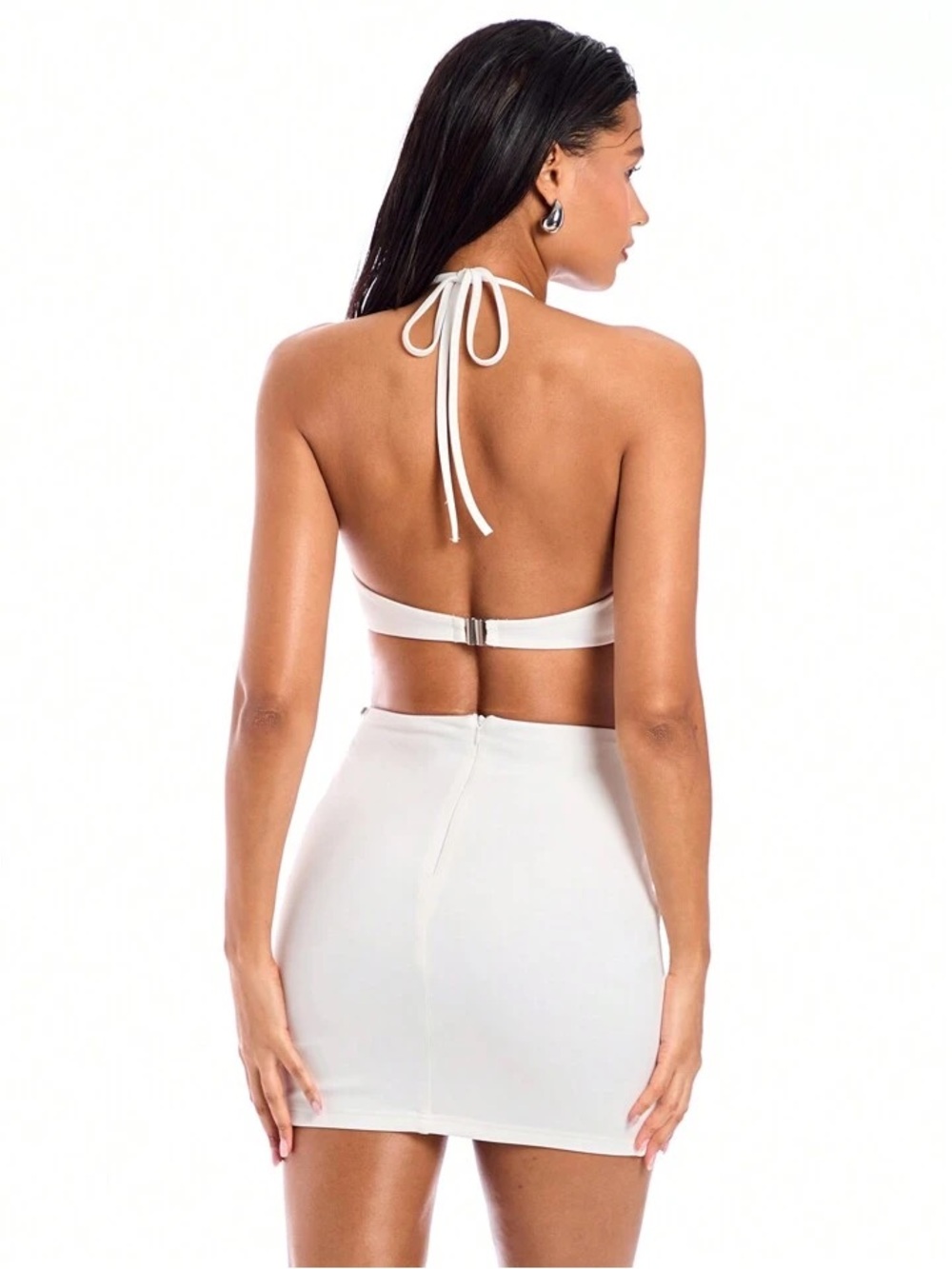 Halter Rhinestone Dress - Picture 2 of 2
